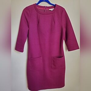 Boden Pink Textured Dress
